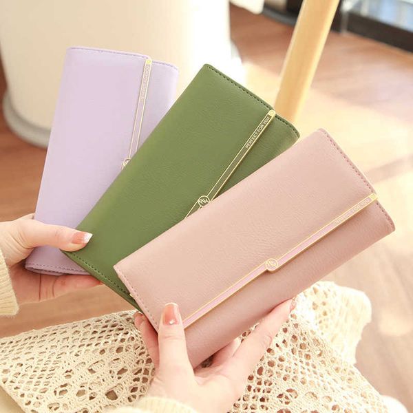 

2022 new wallet korean fashion multi slot women's wallet long versatile long wallet