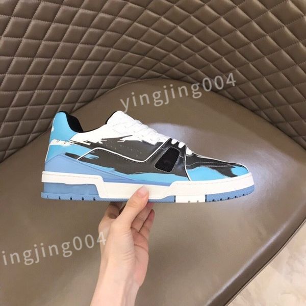 

new men's trainers designer man's casual shoes quality men lace-up sneakers outdoor runing sport shoes fashion mens basketball sho, Black