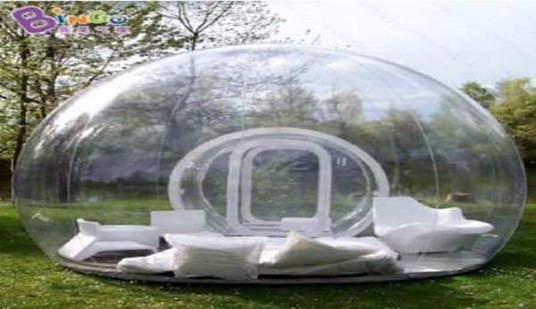 

2020 new exquisite 6x4 meters clear inflatable bubble tent inflatable transparent bubble camping party toy tents7360691