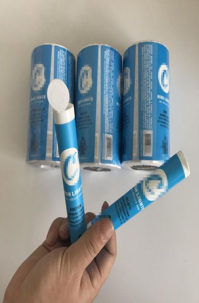 

new design childproof plastic tube prerolled joints cookies packaging tubes with label stickers5408943, Silver