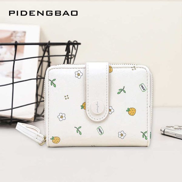 

new women's purse short female card bag student zipper zero purse