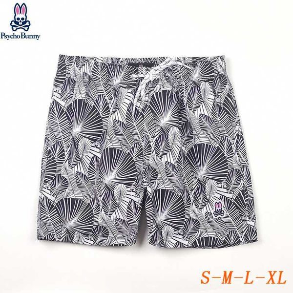 

psycho bunny designer shorts mens fashion beach pants skull rabbit luxury brand surfing sports quick dried european style rhude size 1 8 7gz, White;black