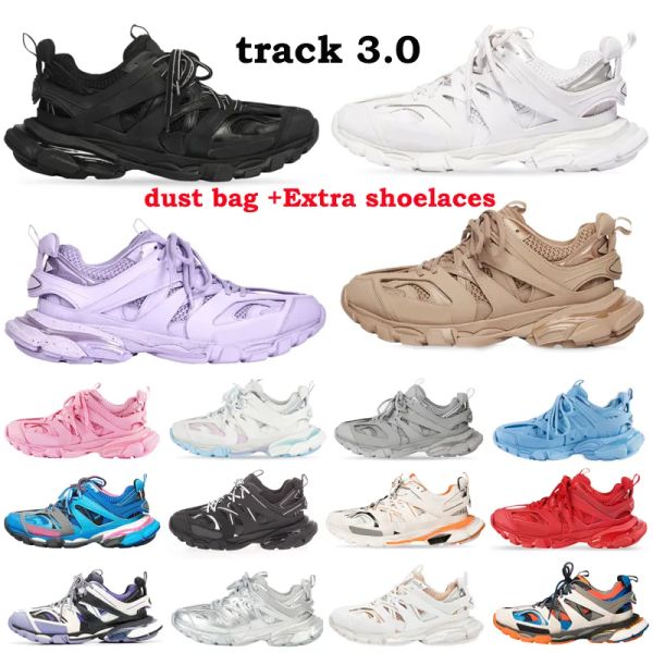 

new fashion triple s 3 paris 3.0 casual shoes grey orange yellow casual shoes fashion platform sneakers tess s. gomma mens trainers black gl