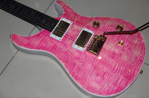 

custom whole new professional quality prs electric guitar pink explosion models6