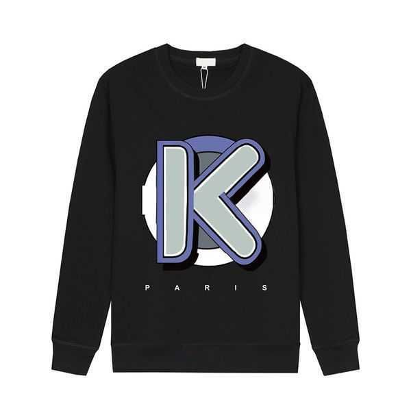 

designer fashion men women hoodie tiger head advanced embroidery 1:1 round neck pullover autumn winter loose high street classic 17 7ha7, Black