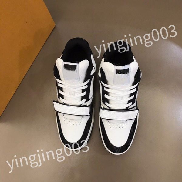 

designer sneakers plate-forme shoes pop color matching running shoes thick sole trend light fashion all match color cool casual lace-up dad, Black