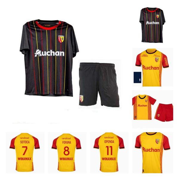 

2023 2024 rc lens soccer jerseys 3rd away maillot 23 24 saint barbara special kakuta openda ganago sotoca fofana said fortes football shirt, Black;yellow