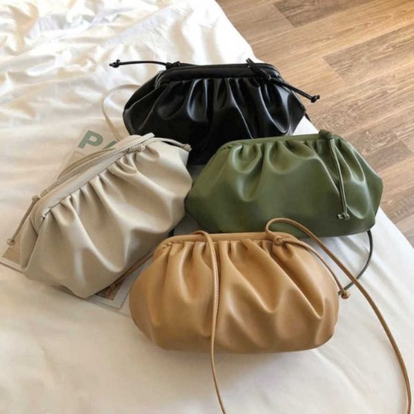 

designer bottegas bags venetas 2023 new am ahigo same cloud pu soft leather womens single shoulder messenger dumpling hand small ha