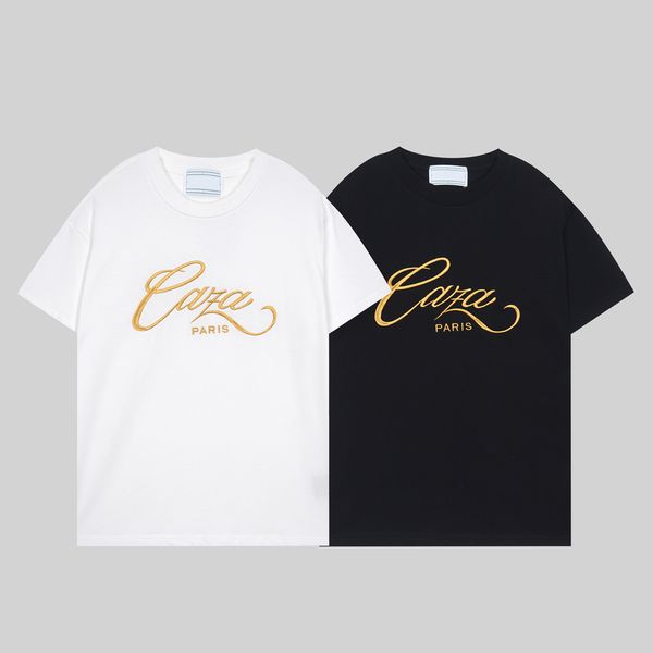 

casablanca t shirt mens classic logo tee designer clothes apparel fashion tees brand shirt luxury short sleeve man fashion casablanc shirts, White;black