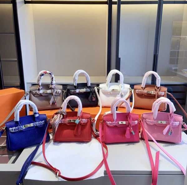 

new mini birk woman tote cute shoulder bags genuine leather small handbags designer crossbody bag hasp with gold hardware 8 colors