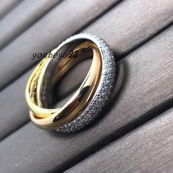

trinity ring series luxury brand official reproductions classic style rings brands design exquisite gift birthday present etincelle legers, Silver