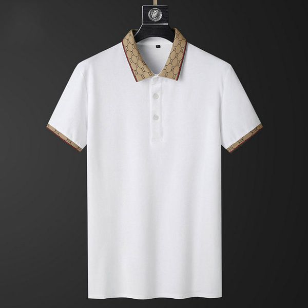 

men's polos t shirt summer tee fashion gg mens polo shirt fashion mens ggt shirt luxury polo cotton top, White;black