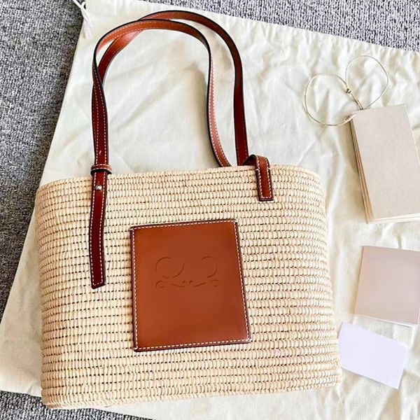 

anagram a5 tote fold shopper straw beach bag weave raffias luxurys cross body designer totes with shoulder straps womens embossed weekender