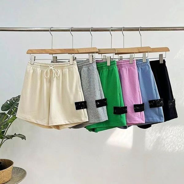 

summer designer stones mens shorts cotton sweatpants casual stones short pant fashion hip hop multicolor trendy shorts loose joggers sweatpa, White;black