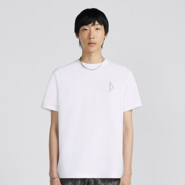 

france paris diamond letter embroidery men's t-shirts spring summer luxury fashion women designer high street cotton short sleeve casua, White;black