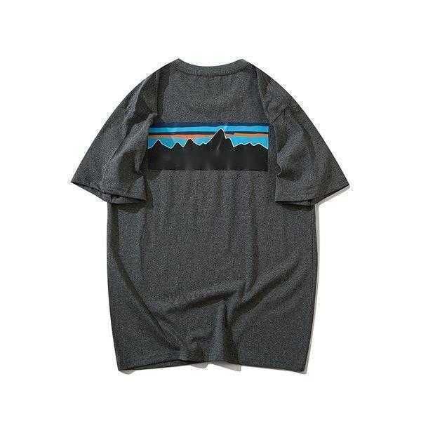 

men's t-shirts men shirt patagonias letter print doodle high street mens women casual short sleeve tee cotton t-shirt streetwear x9qx 4, White;black