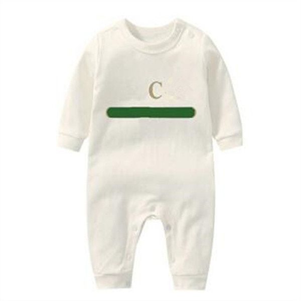 

newborn kids rompers baby boys girls fashion designer print luxury pure cotton long sleeve jumpsuit, Blue