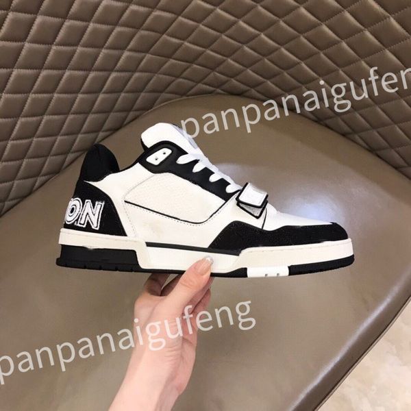 

new designer running shoes brand sneakers fashion shoe white black leather men women espadrilles flats lace up platform trainers