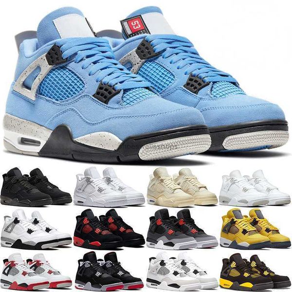 

4s 4 retro basketball shoes military black cat university blue sail white oreo green red thunder bred cement motorsports men women outdoor 1