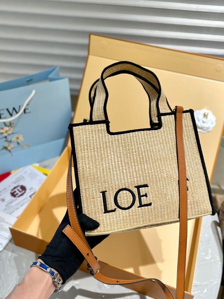 

2023 summer women designer beach bags and shopping bag straw letter designer basket bag for women fashion tote bags