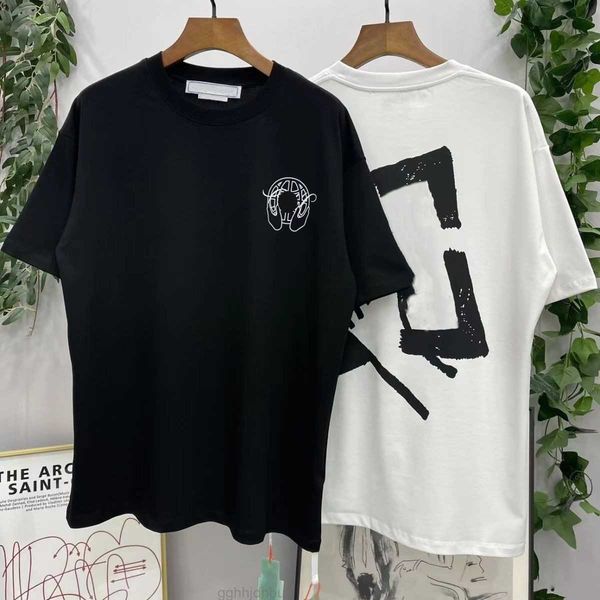 

mens t shirt tee r shirts womens pure cotton tshirt round neck short sleeve fashion printing trend street clothe men tees ln6g, White;black