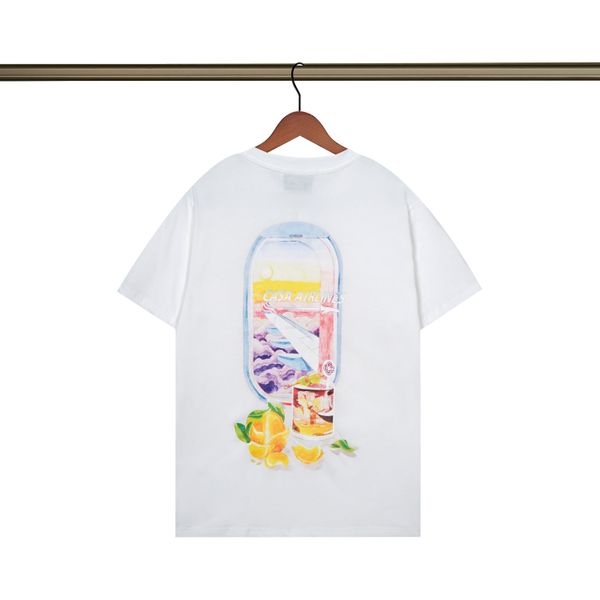 

mens designer t shirt casablanc man womens tshirts with letters clothing street t shirts tennis club shorts sleeve clothes shirts luxury shi, White;black