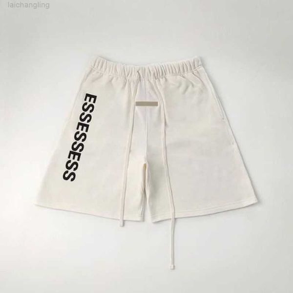 

mens womens designer essentail shorts clothing apparel essen shorts cotton sports fashion short street style tide knee lengthouhh, White;black