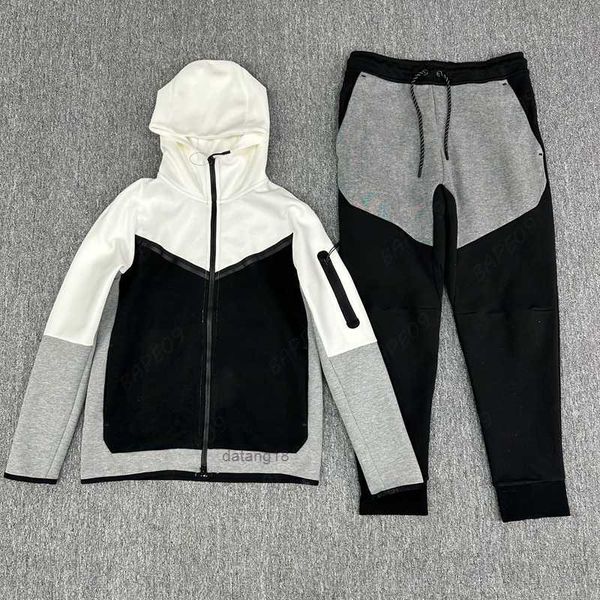 

tracksuit men thick tech fleece sportswear pants hoodies jackets space cotton trousers womens bottoms joggers man running jacket muti mens s, Gray