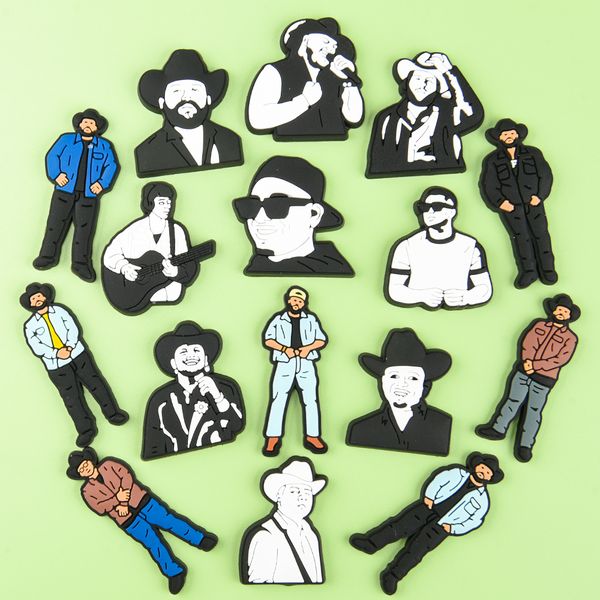 

2023 karo g new album and bad bunny custom shoe charm soft decoration as a gift for the child, White;pink