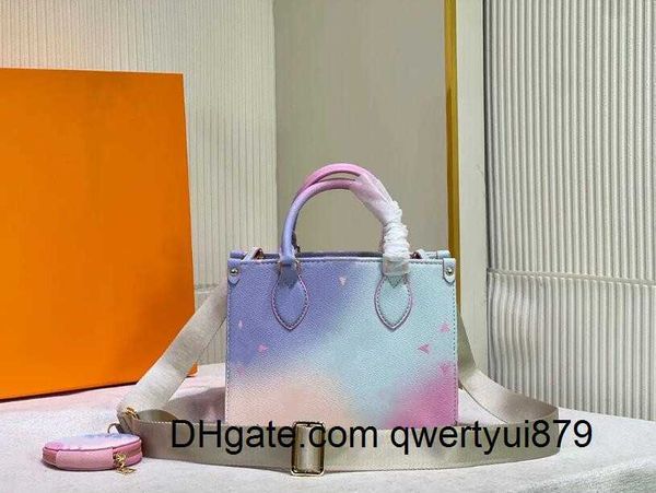 

totes l on sunrise pastel pm the onthego shoulder bag m59856 colorful womens designer handbag go 2023 spring in the city gradient color cros