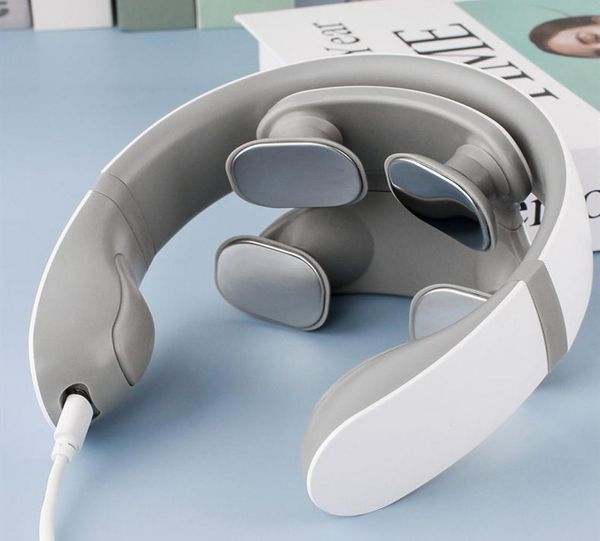 

neck massager 4 massage heads electric pulse back should massager far infrared heating tool health care relaxation multifunctional5554351