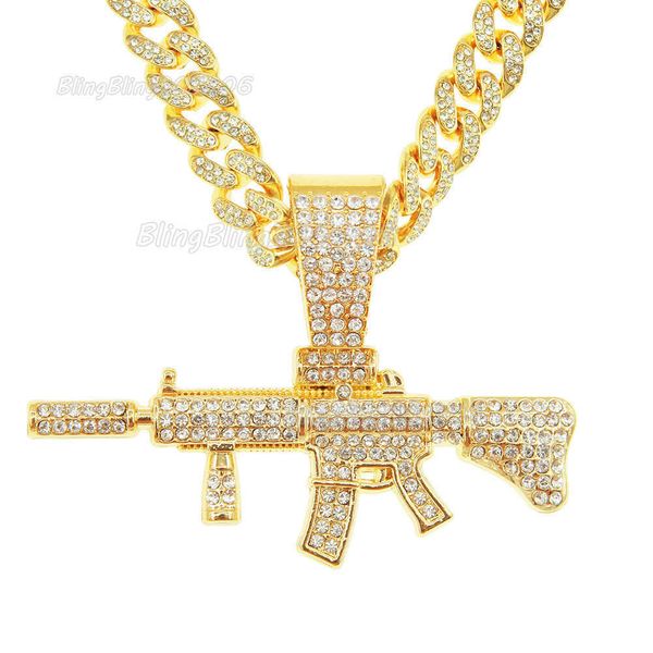

selling new three-dimensional diamond pendant cuban necklace men's cool domineering wear neck chain druzy hip hop jewelry locket chains, Silver