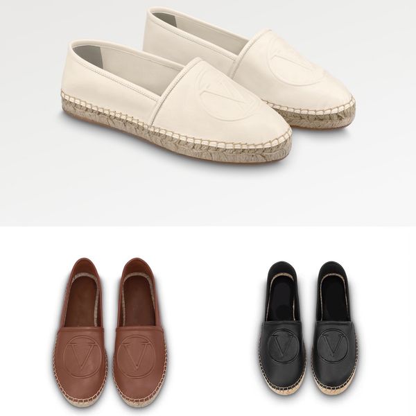 

luxury designer flat starboard espadrilles women casual shoes summer spring platform with letter buckle loafer girls genuine leather hiking, Black