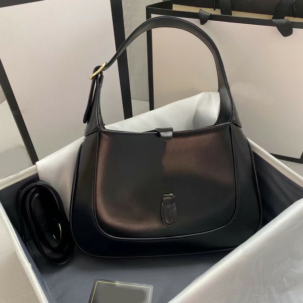 

designer fashion 1961 shoulder bags in long strap real calfskin leather handle handbag gold-toned hardware piston closure cross body bag wom