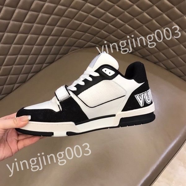 

r sneakers plate-forme shoes pop color matching running shoes thick sole trend light fashion all match color cool casual lace-up dad shoes, Black