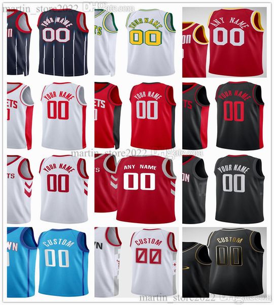 

2023 draft pick no.4 basketball jerseys 1 amen thompson 7 cam whitmore, Black;red