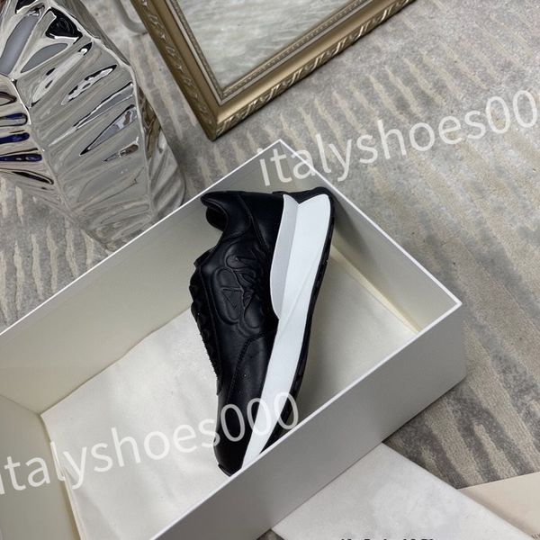 

casual shoes women travel leather lace-up sneaker cowhide fashion lady flat designer running trainers woman shoe size 35-41, Black