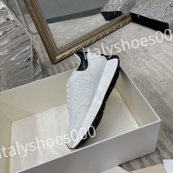 

luxury casual shoes women travel leather lace-up sneaker cowhide fashion lady flat designer running trainers woman shoe size 35-41, Black