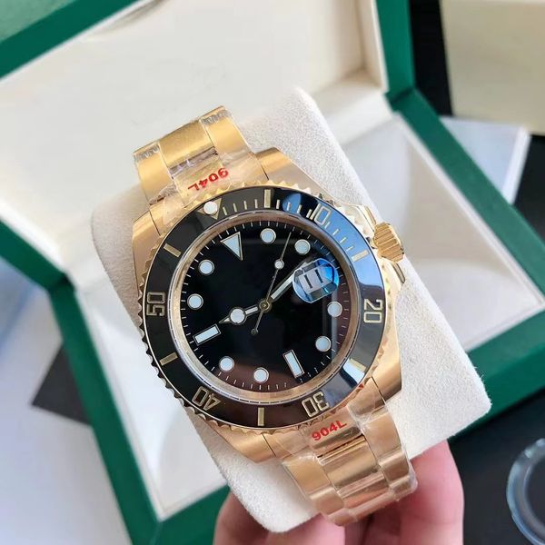

men's luxury watch designer automatic mechanical movement full stainless steel strap sapphire super luminous, Slivery;golden