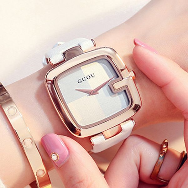 

women's watches fashion luxury watches designer quartz-battery ladies bracelet watches, Slivery;brown