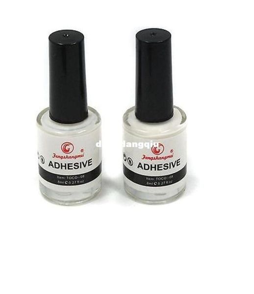 

wholepro 2 pcs glue adhesive for galaxy star foil sticker nail art transfer tips 8ml 3710698, Black