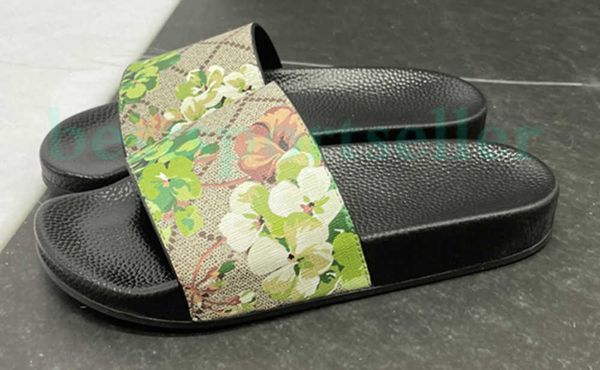 

designer slippers slides sandals flat slide mens womens luxury sandal with original box dust bag beach slipper platform rubber shower leathe, Black