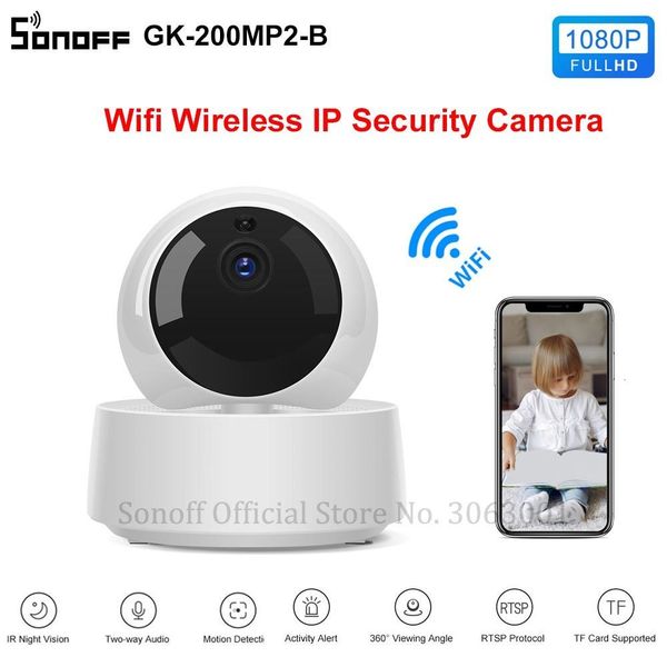 

baby monitor camera sonoff gk-200mp2-b 1080p hd mini wifi camera smart wireless ip camera 360 ir night vision baby monitor surveillance came