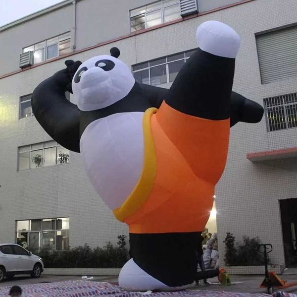 

inflatable bouncers giant 13.2/20ft outdoor inflatable kung fu panda balloon cartoon for advertising support customization