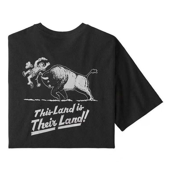 

mens t-shirts luxurys patagonias t-shirt american retro outdoor bata back sunset printing fast drying cotton couple vbo1 5 i7oa, White;black
