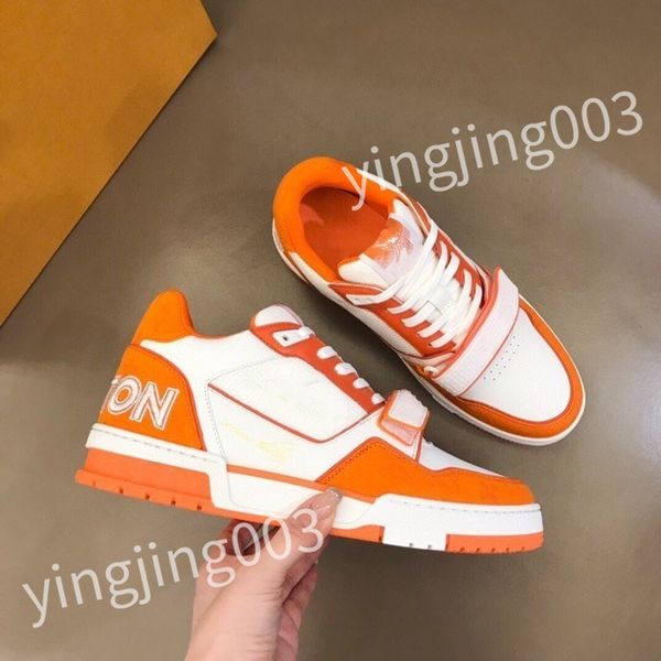

2023 new luxury designer sneakers shoes pop color matching running shoes thick sole trend light fashion all match color cool casual lace-up, Black