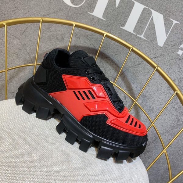 

sports shoes lady lace-up trainers man breathable sneakers women casual designer sneaker 100% leather men gym thick bottom platform womens l, Black