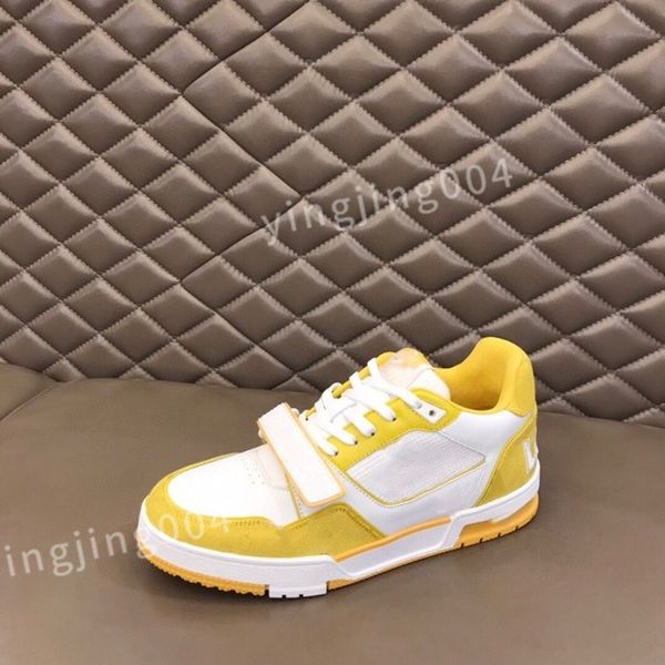 

2023 new designer shoes sneakers mens women calfskin high laces boot rainbow trainer printed leather motifs vintage trainers, Black