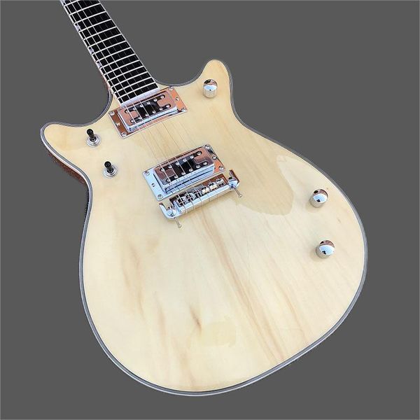 

6-string electric guitar, custom shop, peach core xylophone body, chrome plated hardware, 56