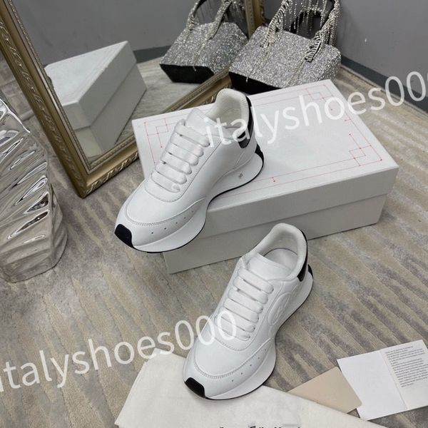 

luxury casual shoes women travel leather lace-up sneaker cowhide fashion lady flat designer running trainers woman shoe size 35-41, Black